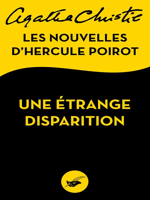 Cover of Une étrange disparition